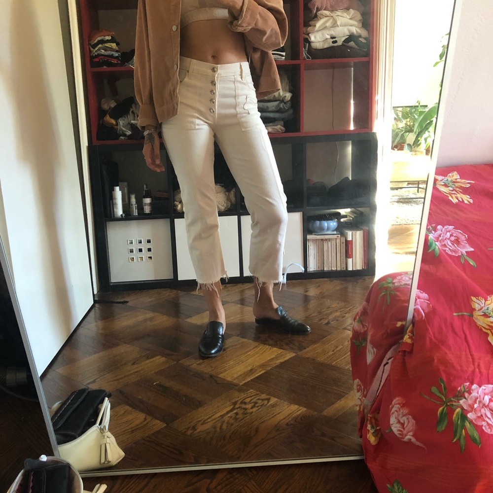 Derek Lam Cropped Jeans in White